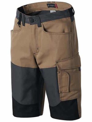 Short de travail Outforce Elite Molinel vue de face marron