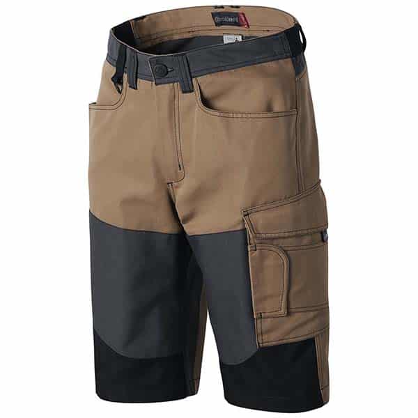 Short de travail Outforce Elite Molinel vue de face marron
