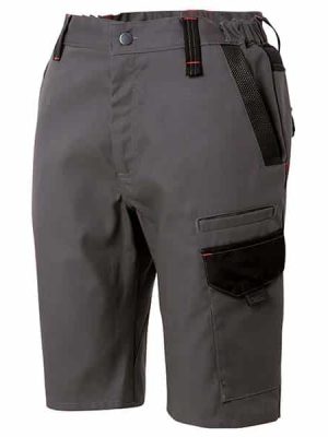 Short de travail Outsum Molinel vue de face gris foncé