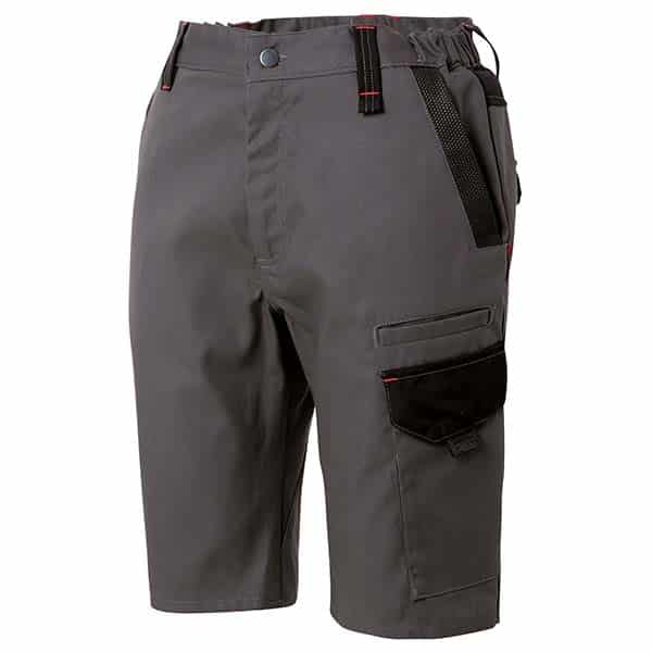 Short de travail Outsum Molinel vue de face gris foncé