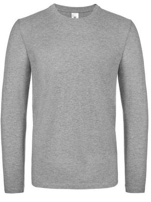 T-shirt homme manches longues 100% coton