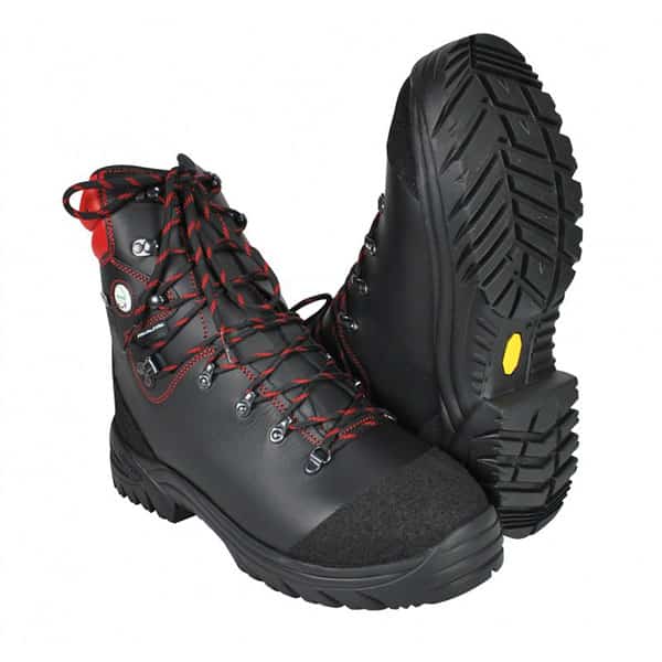 Chaussures forestière Tilia CL 2 - Francital vue de face noir rouge