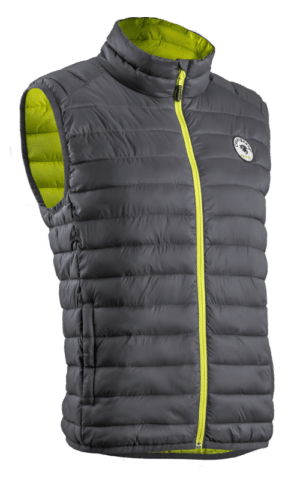 Doudoune sans manches Kuma Coverguard vue de face noir et vert