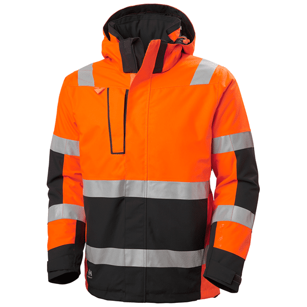 ORANGE FLUO / ÉBÈNE