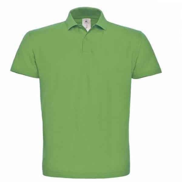Polo basique homme ID 001 B&C vue de face vert