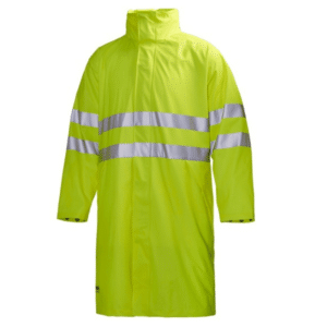Parka de pluie haute visibilité Alta Helly Hansen vue de face jaune
