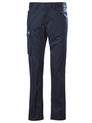 Pantalon de travail femme W Luna Helly Hansen vu face bleu