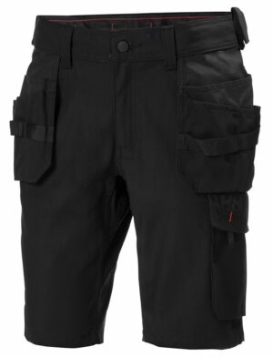 Short de travail Oxford Construction - Helly Hansen vu de face noir