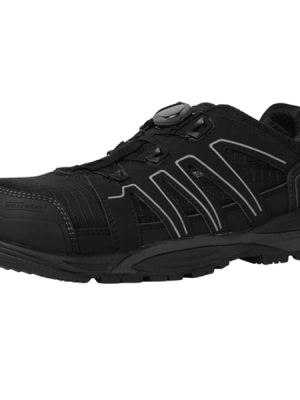 Sandale de sécurité basses Manchester BOA S3 Helly Hansen vue de coté noir