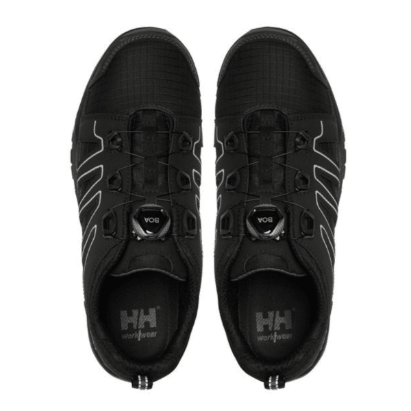 Sandale de sécurité basses Manchester BOA S3 Helly Hansen vue du dessus noir