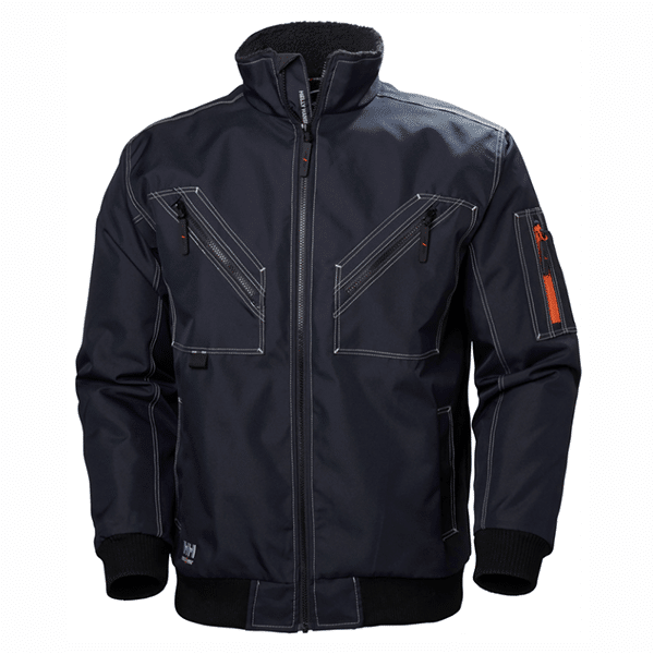 Veste de travail Bergholm Hiver - Helly Hansen vue face bleu