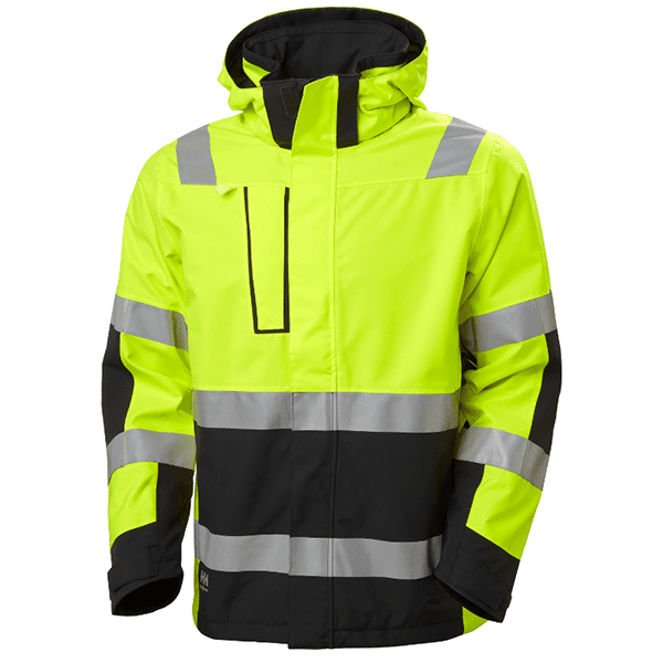 Veste haute visibilité imperméable Alna 2.0 - Helly Hansen vue face vert