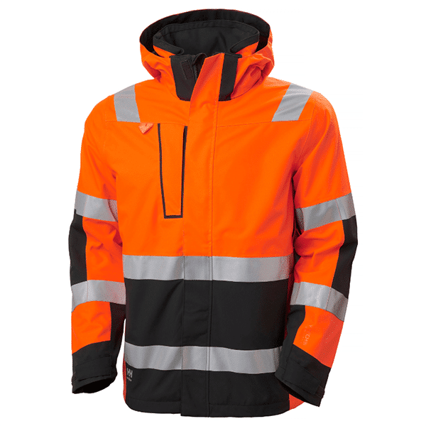 ORANGE FLUO / ÉBÈNE