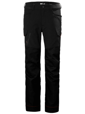 Pantalon de travail femme W Luna BRZ Cargo Helly Hansen vue de face noir