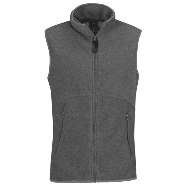 Gilet polaire homme B&C vue de face gris