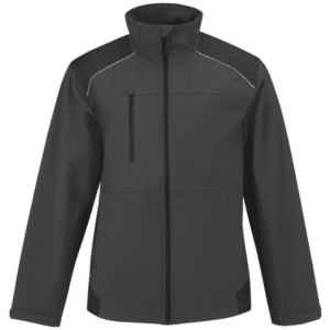 Veste Softshell de travail Shiled pro B&C vue de face gris
