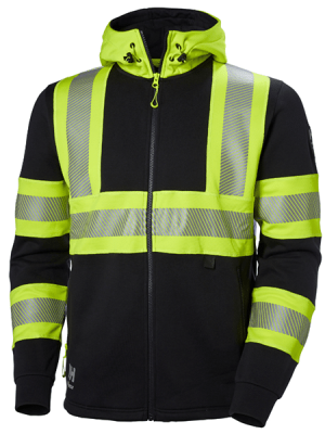 Sweat haute visibilité ICU Sweat à capuche zippé haute visibilité ICU Helly Hansen