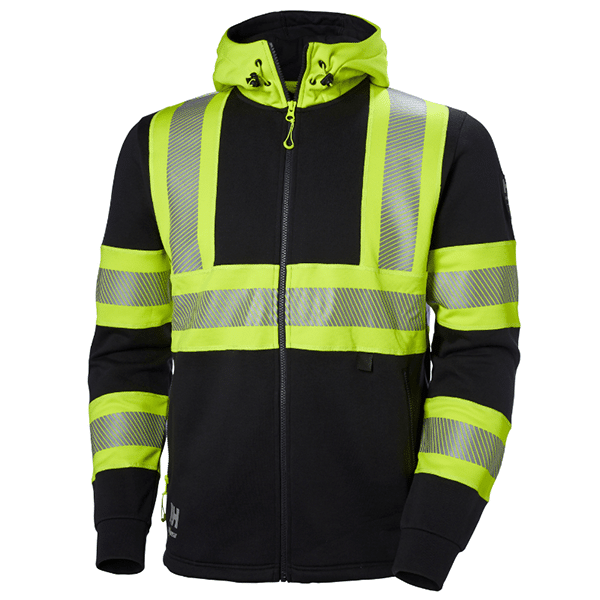 Sweat haute visibilité ICU Sweat à capuche zippé haute visibilité ICU Helly Hansen