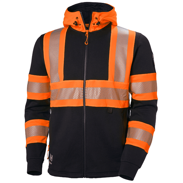 ORANGE FLUO / ÉBÈNE