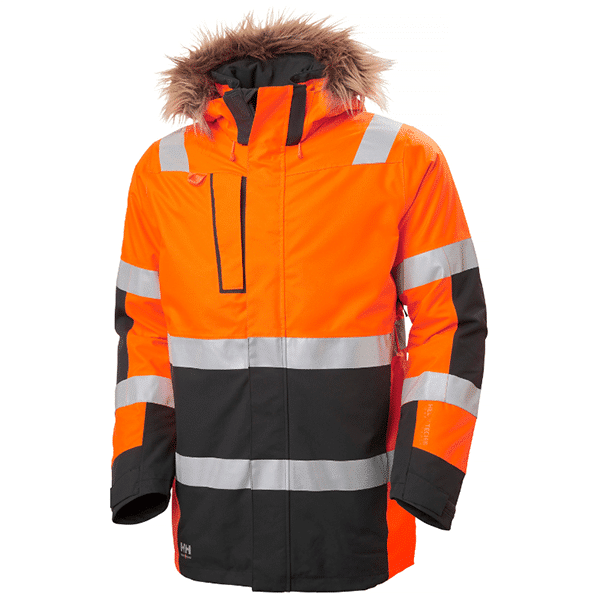 ORANGE FLUO / ÉBÈNE
