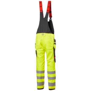 Cotte haute visibilité Alna 2.0 Construction Helly Hansen vu arrière gris vert