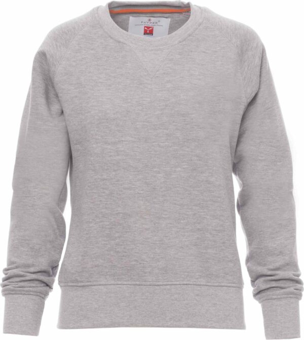 Sweat-shirt Mistral + Lady Payper vue de face gris