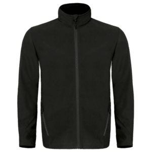 Veste micropolaire homme B&C vue de face noir