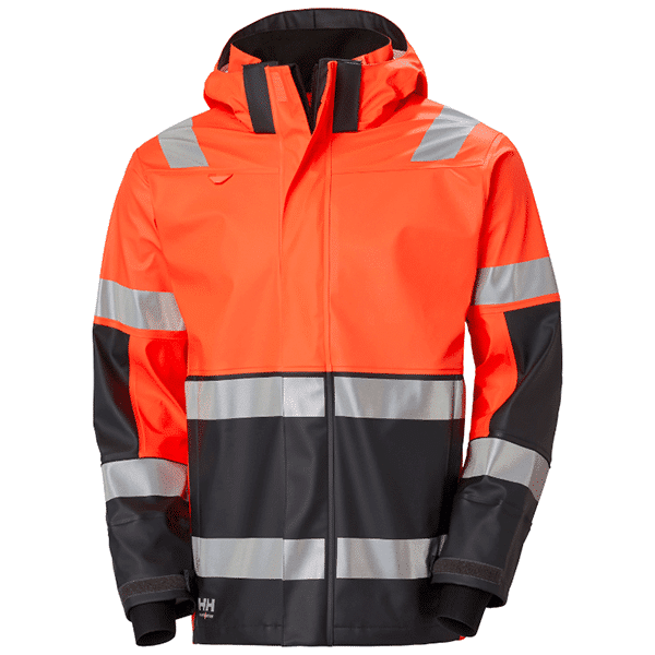 ORANGE FLUO / ÉBÈNE