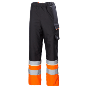 Pantalon d’hiver haute visibilité UC-ME CL 1 - Helly Hansen vue face noir orange