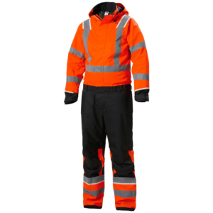 Combinaison Haute Visibilité d’hiver UC-ME - Helly Hansen vue face orange noir