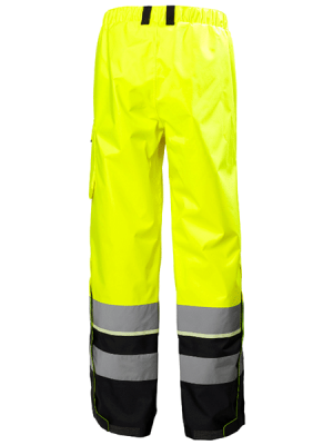 Pantalon haute visibilité imperméable UC-ME CL 2 - Helly Hansen vue de dos jaune