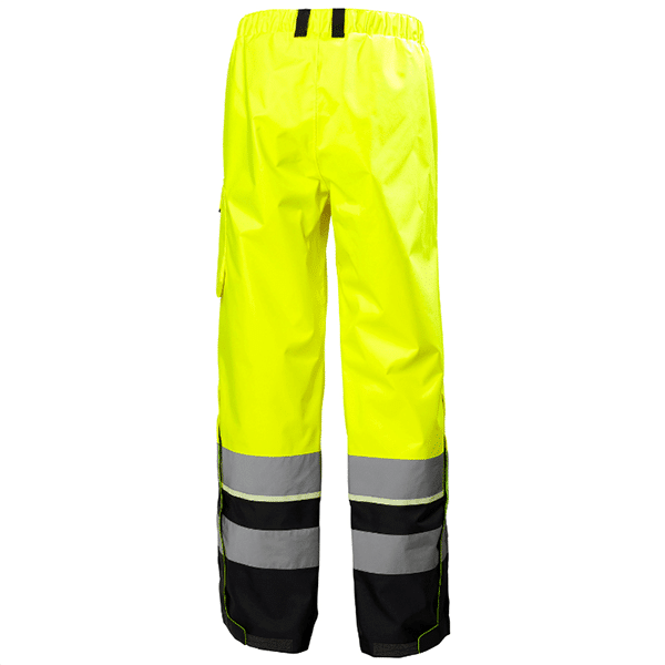 Pantalon haute visibilité imperméable UC-ME CL 2 - Helly Hansen vue de dos jaune