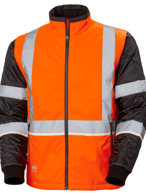 Veste haute visibilité UC-ME Insulator Helly Hansen vue de face orange