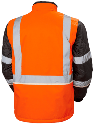 Veste haute visibilité UC-ME Insulator Helly Hansen vue de dos orange