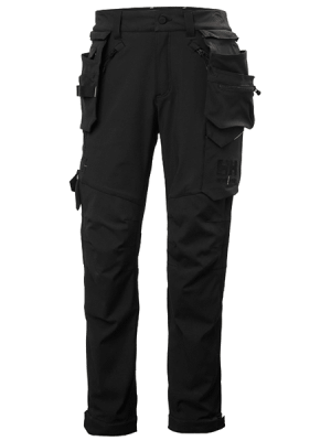Pantalon de travail Magni Evolution Cargo Helly Hansen vue de face noir