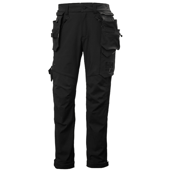 Pantalon de travail Magni Evolution Cargo Helly Hansen vue de face noir