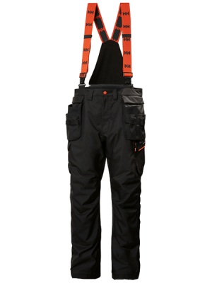 Cotte de travail d’hiver Kensington Construction - Helly Hansen vue face noir