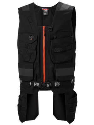 Gilet de travail Chelsea Evolution construction - Helly Hansen vue face noir
