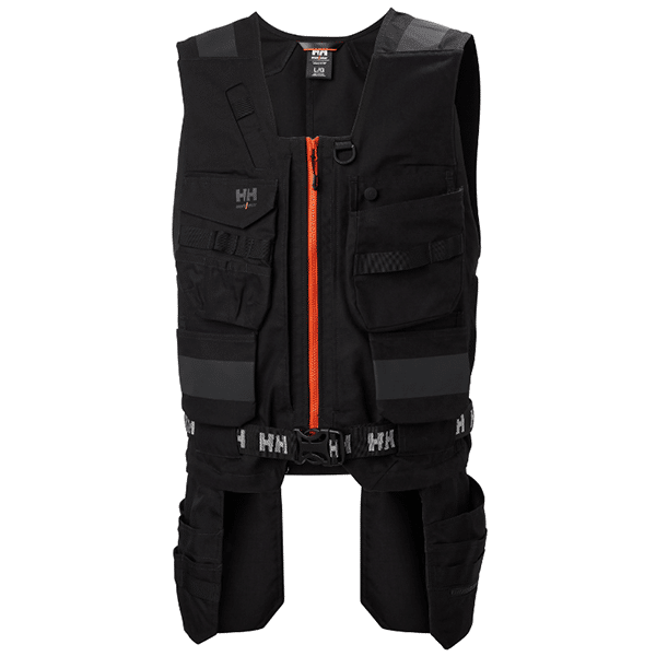 Gilet de travail Chelsea Evolution construction - Helly Hansen vue face noir