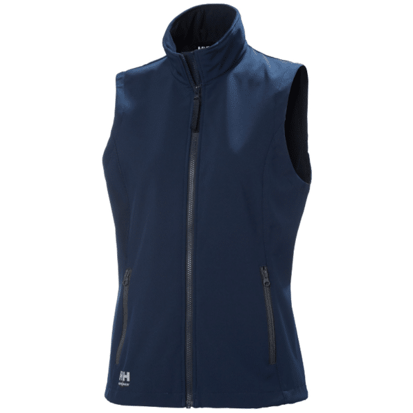 Softshell sans manche W Manchester 2.0 Helly Hansen vue de face bleu marine