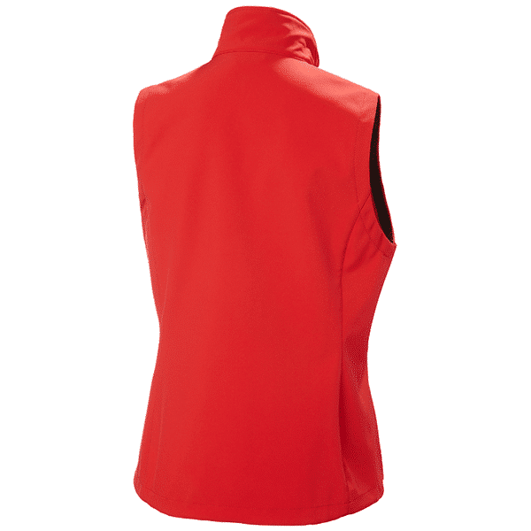 Softshell sans manche W Manchester 2.0 Helly Hansen vue de dos rouge