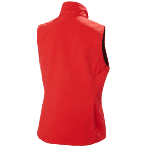 Softshell sans manche W Manchester 2.0 Helly Hansen vue de dos rouge