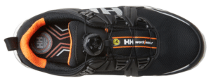 Baskets de sécurité basses Oslo BOA S3 Helly Hansen vue du dessus noir