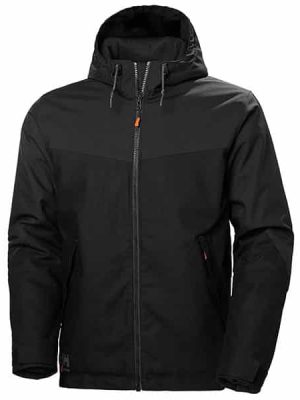 Veste de travail d’hiver Oxford Helly Hansen noir vue de face