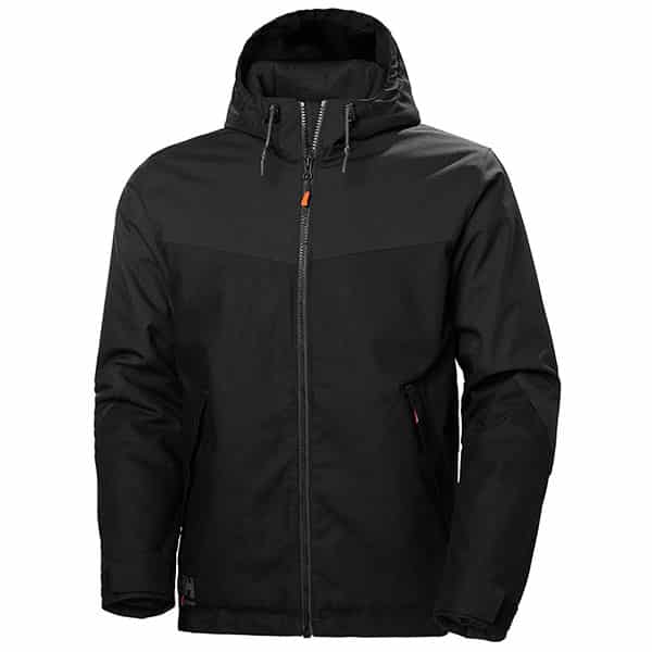 Veste de travail d’hiver Oxford Helly Hansen noir vue de face