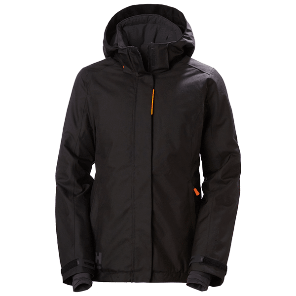 Veste de travail hiver femme Luna - Helly Hansen vue de face noir