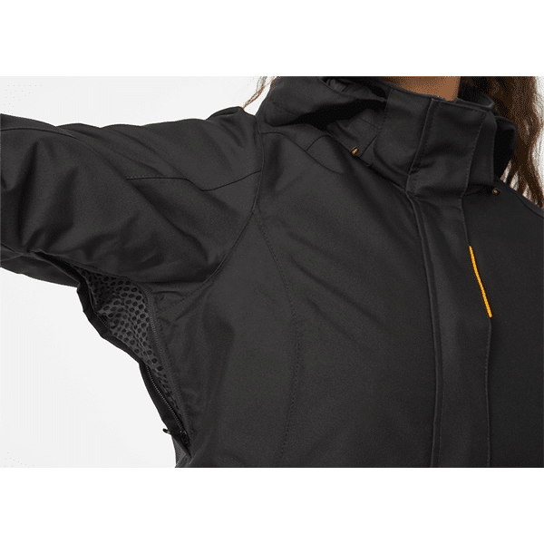 Veste de travail hiver femme W Luna Helly Hansen vue ouverture sous le bras