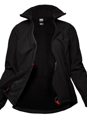 Softshell Femme W Manchester 2.0 Helly Hansen vue de face ouverte