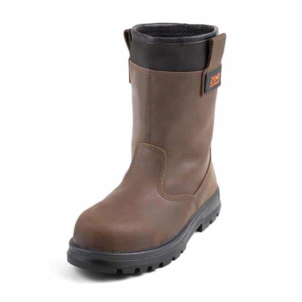 Bottes de sécurité non fourrées Sutra S3 Gaston Mille vue de coté marron