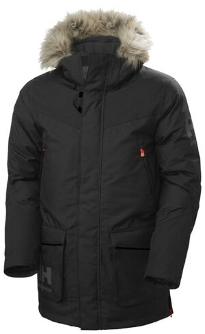 Parka de travail hiver Bifrost Helly Hansen vue de face noir